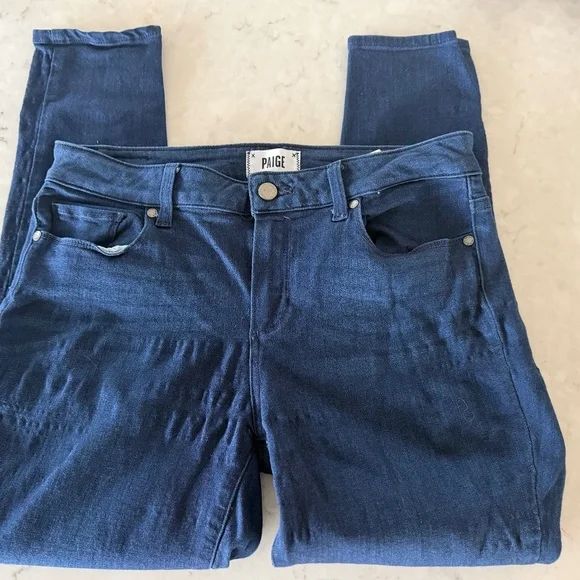 Paige Dark Denim Verdugo Crop - Size 31 - Picture 3 of 3